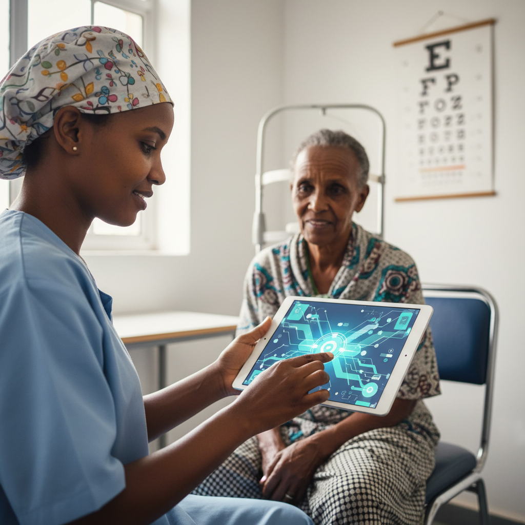 Aplicativo BOOST + Investimento Direcionado Melhora Resultados de Cirurgia de Catarata na Etiópia