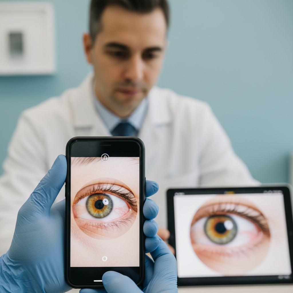Telemedicina Síncrona com Smartphone e Lente Macro na Avaliação de Ceratites Infecciosas: Concordância com o Exame Presencial